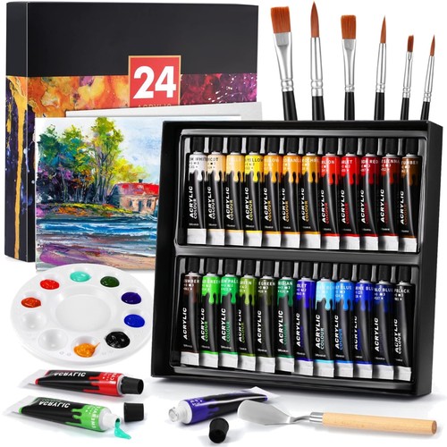 Acrylfarben set farben mit - acrylfarben, 24