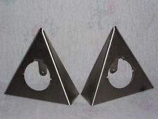 2x EDELSTAHL massiv DREIECK Einbaustrahler GEHÄUSE Halogen Lampen Fassung Decke