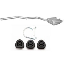 Endschalldämpfer Auspuff für Mercedes C250-W202 2.5 Turbo Diesel + Anbausatz