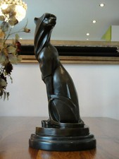 Bronze marmor statue jaguar - bronze,