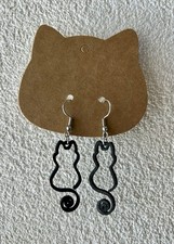 Ohrringe katze lockenschwanz - katze,