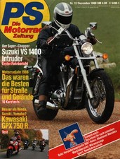 Zeitschrift PS Motorrad #12 von 1986 Suzuki VS 1400 Intruder Kawasaki GPX 750