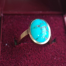 Goldring 585 mit 1 Türkis