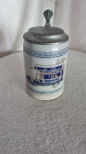 Bierkrug zinndeckel man - bierkrug,