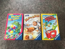 3xRavensburger Mitbringspiele Murmelmonster+Kakerlakak+Quatsch Kofferpacken