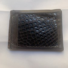 Vintage Glossy Black Crocodile
