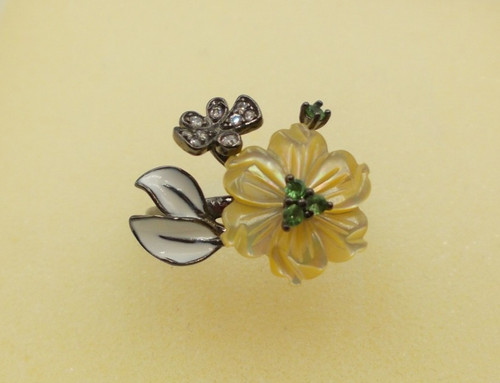 Perlmutt ring - perlmutt,