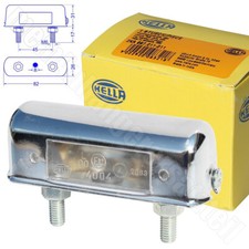 Hella Kennzeichenleuchte glänzend verchromt 2KA 997 011-011 in Chromausführung