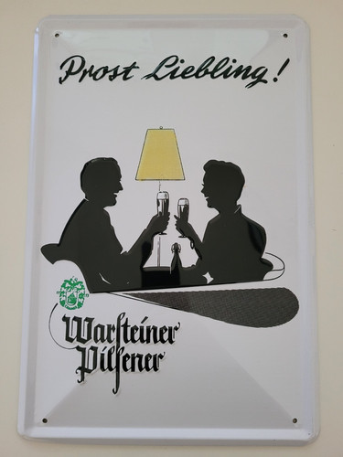 Retro blechschild warsteiner - retro,