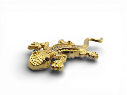 Strass gecko metall - 3d,