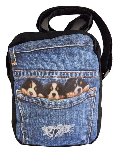 Schultertasche jeans mit - schultertasche,