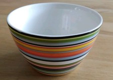 Iittala Origo Orange gestreift Teelichthalter Schälchen Dm 8 cm Alfredo Häberli 