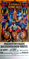 Plakat Circus Roncalli Jörg