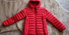 LAWRENCE GRAY DAUNENJACKE, SIZE S, AUSGEWIESEN MIT M, SATTES ROT, NEU!