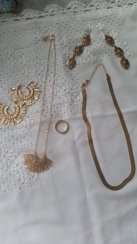 Modeschmuck konvolut gold - konvolut, in