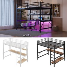 Hochbett bettgestell mit led - hochbett,