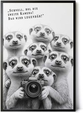 Lustige Erdmännchen 30x45cm