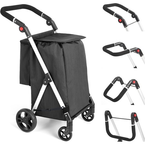Einkaufswagen klappbar 46l - einkaufswagen,