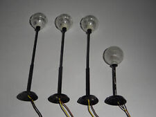 Herkat H0 4 Stk. Kugellampen 3 x 105, 1 x 60 mm hoch, guter Zustand