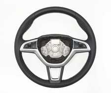 Lenkrad beziehen mit Leder für Skoda Fabia 3 JAHR 2018 McarStyling ⭐⭐⭐⭐⭐