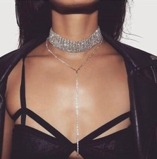 Kristall strass halsband - strass,