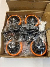 VEVOR Möbelrollen 4er-Set Lenkrollen PVC φ101,6mm Laufrollen 635kg