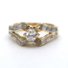 Diamant ring 750 gold - ring,