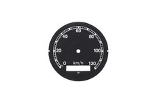 Tachoziffernblatt 120 km/h
