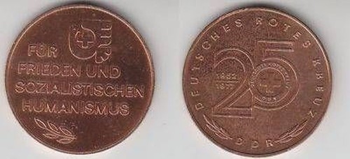 Ddr medaille deutsches rotes - medaille,
