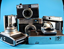 Konvolut (#Z) 6 alte, analoge Kameras für Bastler