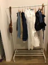 Weißer garderobenständer - weißer,