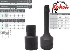 Koken 1/2" Schraubenausdreher (Linksausdreher)