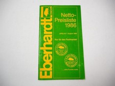 Original Preisliste Eberhardt