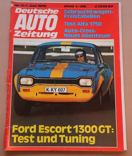 Auto zeitung mit poster - auto, 11/70