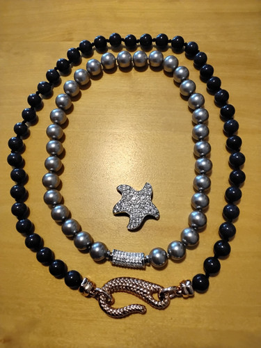 Modeschmuck perlenketten 1x - perlenketten,