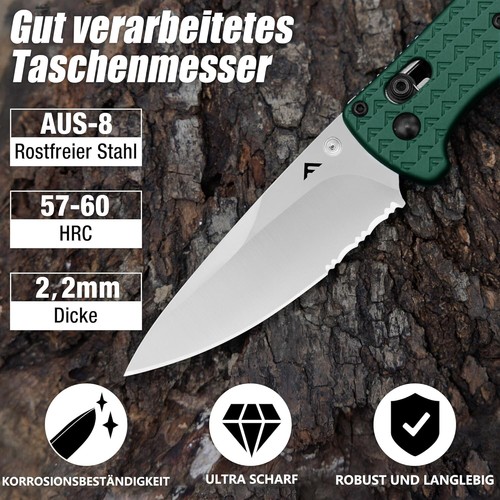 Flissa grün taschenmesser edc - grün,
