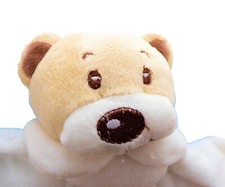 Bieco® Schmusetuch Schnuffeltuch mit Teddykopf groß Bubu Bär 36x38 cm braun 