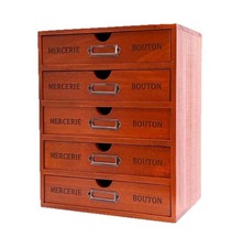 Vintage Holz Schubladenbox 5