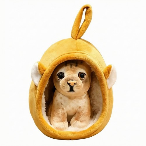 Plüsch nest mit tierfigur - plüsch-nest,
