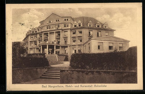 Ansichtskarte bad mergentheim - ansichtskarte,
