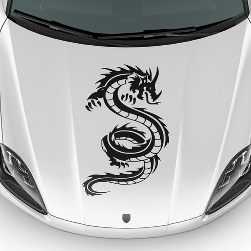 Drache motorhauben auto - drache,