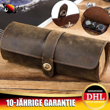 3 Slots Uhrenspeicher Uhrenrolle Reisetasche Vintage Horse Leather Uhrenboxen