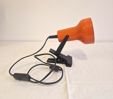 Vintage Klemmlampe Orange Retro Tischlampe Wandlampe 70er Jahre Mid Century