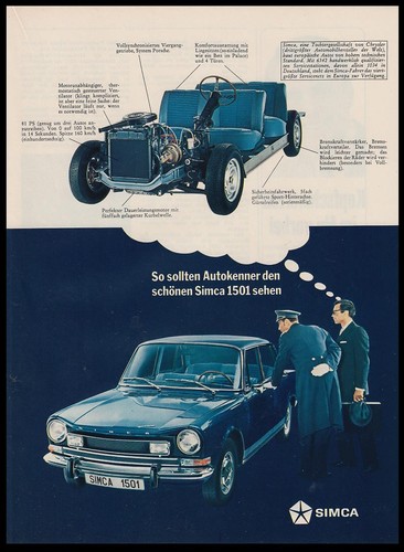 Simca 1501 reklame - simca,