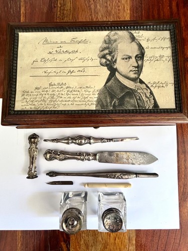 Schreibfeder set antik 1849 - antik,