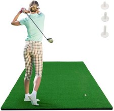Golf-Schlagmatte Übungsmatte Abschlagmatte Trainingsmatte 3 Gummi-Tees 1,5 x 1 m