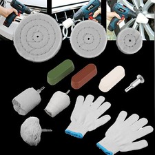 11x Chrom-Alu Felgen Polierset Polierscheibe Politur Polierköpfe Polierpaste KIT