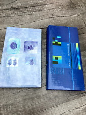 2 Foto Einsteck Alben ca. 29,5 x 14 cm, 1 hellblau/1 blau, gebraucht