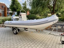 Rib-Boot Zar Mini DL 15 + Honda BF60 + Harbeck Trailer 750kg