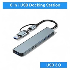 USB C Hub 8 in 1 USB 3.0